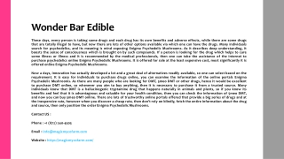 Wonder Bar Edible