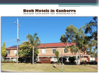 Book Motels in Canberra