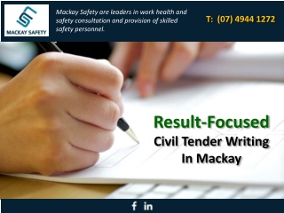 Result-Focused Civil Tender Writing In Mackay