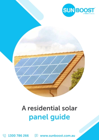 A residential solar panel guide