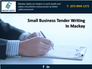 Small Business Tender Writing In Mackay