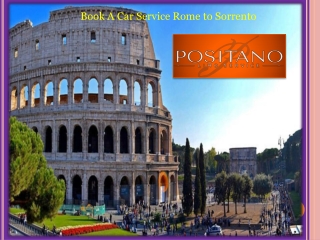 Book A Car Service Rome to Sorrento