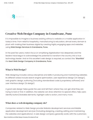 Creative Web Design Company in Erandwane, Pune