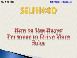 How to Use Buyer Personas to Drive More Sales