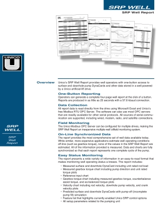Get Downhole pump DynaCards with SRP Well Report