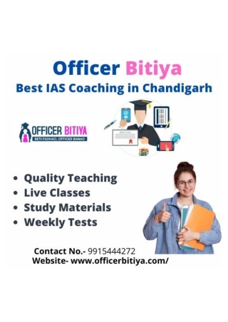 Top IAS Coaching In Chandigarh Officer Bitiya
