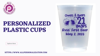 Personalized Plastic Cups