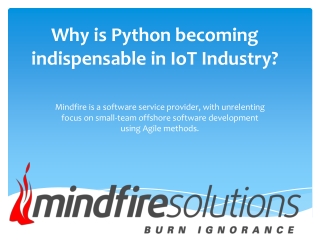 Why is Python becoming indispensable in IoT Industry