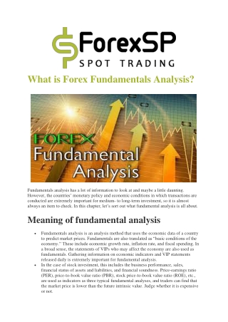 How do you Analyse Forex Fundamentals?