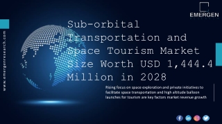 Sub-orbital Transportation and Space Tourism Market
