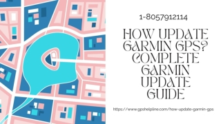 How Update Garmin GPS? 1-8057912114 Garmin GPS Update Helpline