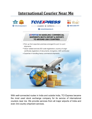 International Courier Near Me