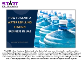 How to Start a Water Refilling Station Business in UAE