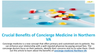 Crucial Benefits of Concierge Medicine in Northern VA