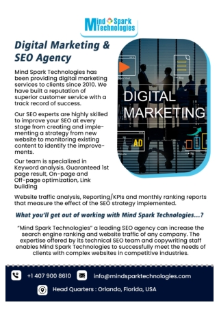 seo and digital marketing service orlando