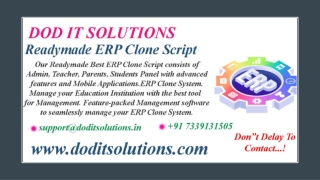 Best Readymade ERP System - DOD IT SOLUTIONS