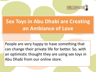 Sex Toys in Abu Dhabi