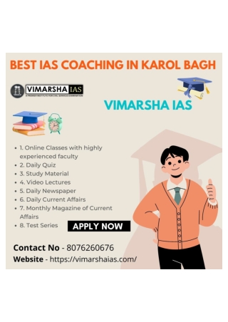Best IAS Coaching In Karol Bagh