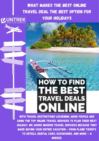 Seeking For the Best Online Travel Deals