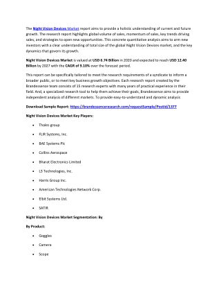Night Vision Devices Market