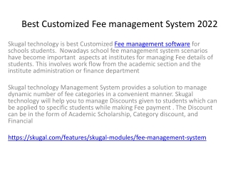 Best Customized Fee management System 2022