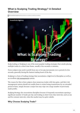 investhub.agency-What is Scalping Trading Strategy A Detailed Overview