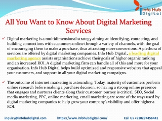 All You Want to Know About Digital Marketing Services