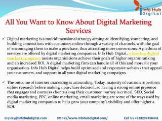 All You Want to Know About Digital Marketing ServicesPDF