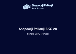 Shapoorji Pallonji BKC 28 Bandra East Mumbai Ebrochure