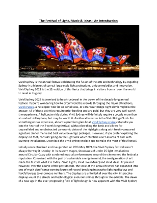 The Festival of Light
