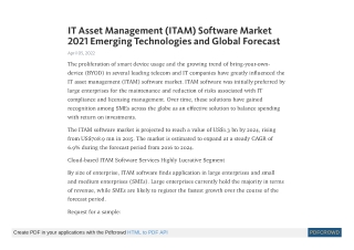 IT Asset Management (ITAM) Software Market Growth, Forecast by 2024