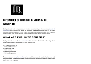 A Guide to Employee Benefits and Compensation