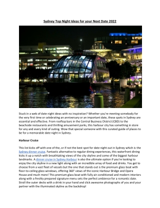 Sydney Top Night Ideas for your Next Date 2022-converted