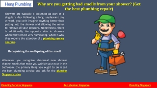 Why are you getting bad smells from your shower? (Get the best plumbing repair)