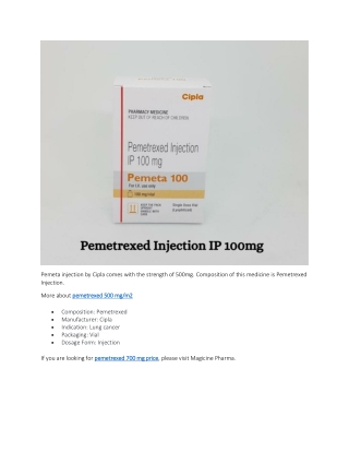 pemetrexed 700 mg price