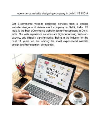 ecommerce website designing company in delhi