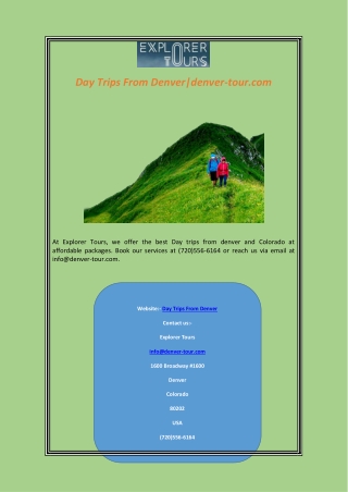 Day Trips From Denver|denver-tour.com