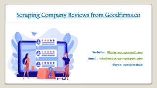 Scraping Company Reviews from Goodfirms.co