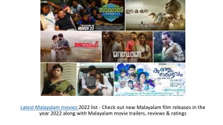 Latest Malayalam Movies 2022