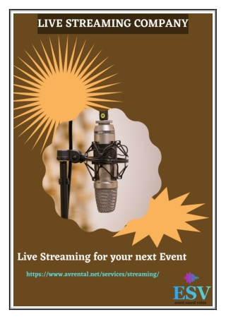 Live Streaming company