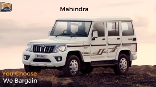 Mahindra BOLERO - RowthAutos