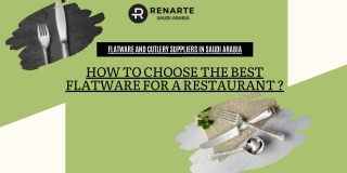 How to choose the best flatware for a restaurant