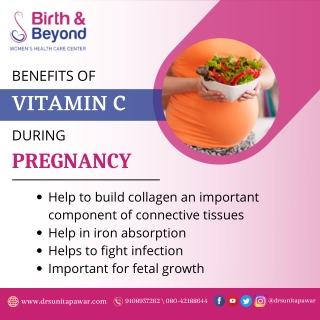 Benefits of Vitamin C during pregnancy | Best Gynecologist in HSR Layout