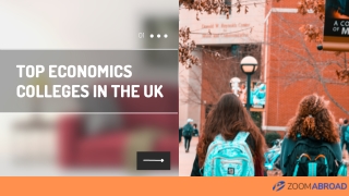 Top Economics Colleges in the UK