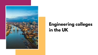 Engineering colleges in the UK