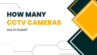How Many Security Cameras are there in Dubai?