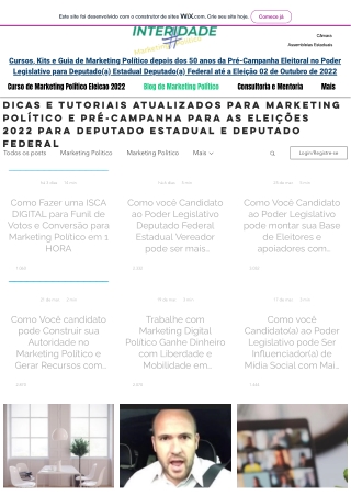 PoliticaSenior - Blog de Marketing Político depois dos 50 anos da Pré-Campanha à Eleição 2022 - Brasil