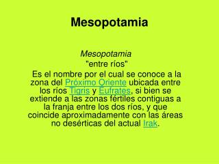 Mesopotamia