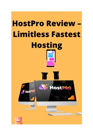 HostPro Review – Limitless Fastest Hosting