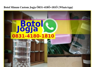 Botol Minum Custom Jogja